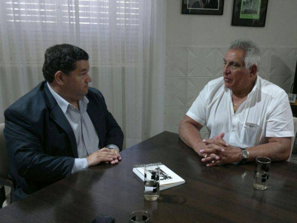 Jorge Nedela se reuni� con el �Pata� Medina para coordinar una agenda de trabajo en conjunto