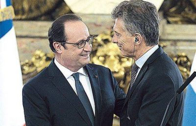 Hollande prometi� apoyo a Macri para la reinserci�n financiera internacional