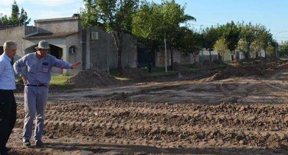 Avances en obras de pavimento