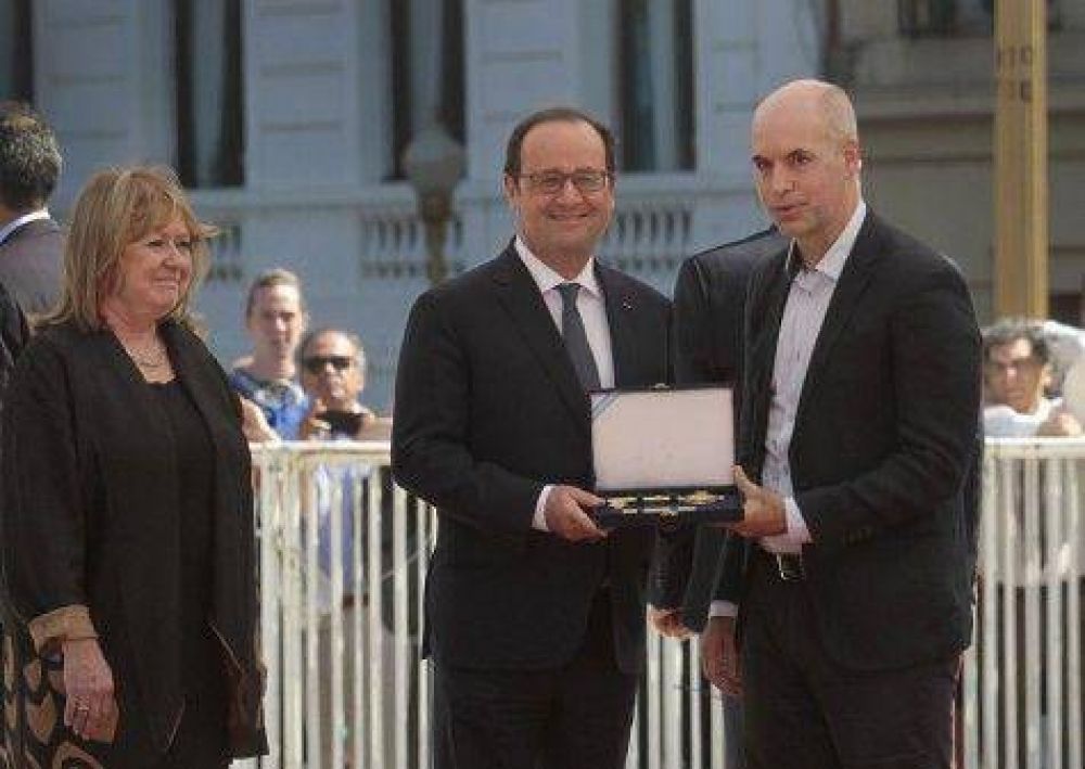 Larreta comenz� su gira con Hollande