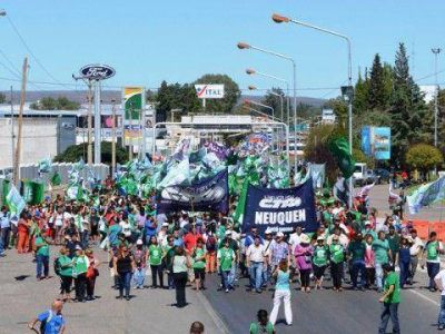 Gremios desafiaron con contundente piquete