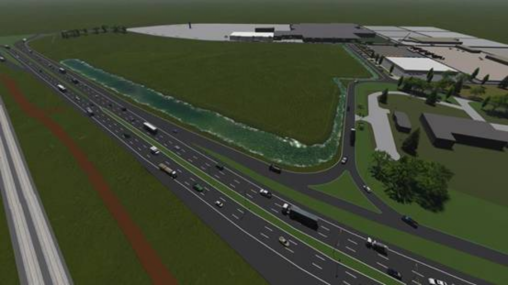 Posse visit� las obras del nuevo reservorio en el Bajo Boulogne 