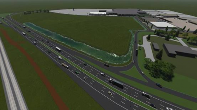 Posse visit� las obras del nuevo reservorio en el Bajo Boulogne 