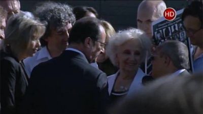 Larreta, Hollande y Estela de Carlotto recorrieron el Parque de la Memoria