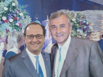 El Gobernador de Jujuy particip� de una cena con el Presidente de Francia