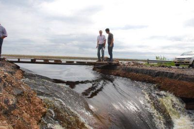 R�o V: sigue bajando el caudal que entra a La Pampa