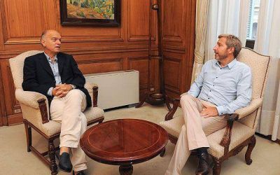 Grindetti evalu� con Frigerio el plan de obras para Lan�s