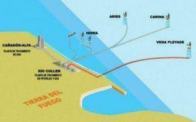 Producen ya gas en el mar, en Tierra del Fuego