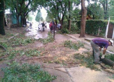 Juana Koslay activ� un comit� de emergencias por las intensas tormentas