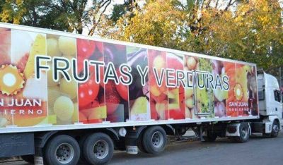 El cami�n de Frutas y Verduras partir� hacia Buenos Aires
