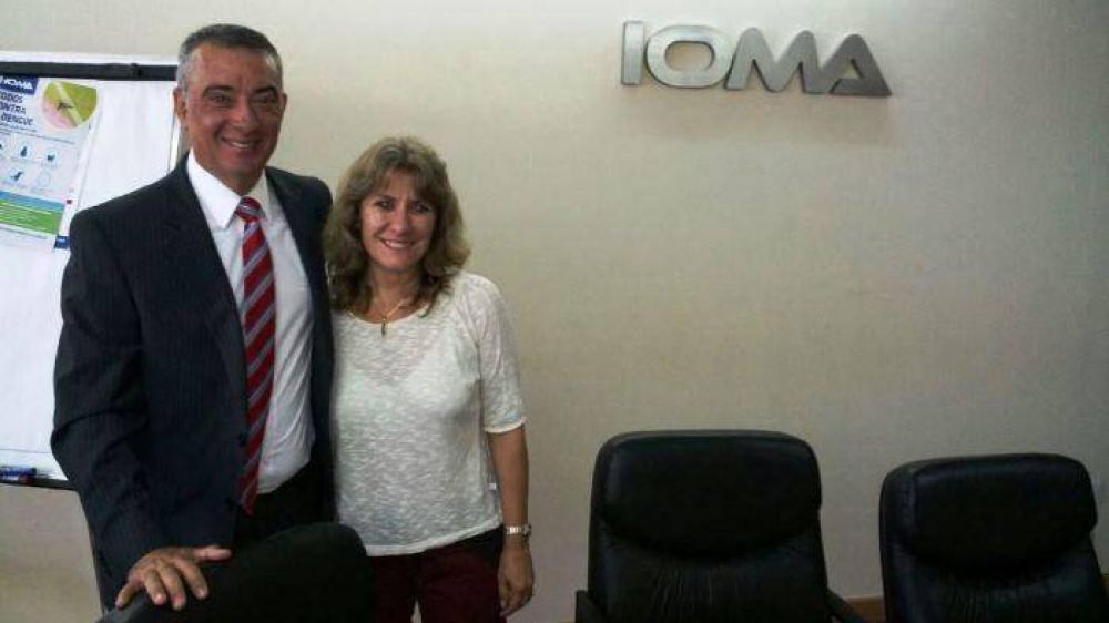 El Presidente de IOMA Sergio Cassinotti recibi� a la diputada Lord�n