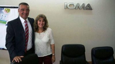 El Presidente de IOMA Sergio Cassinotti recibi� a la diputada Lord�n