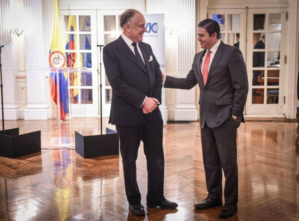 Colombia honró al presidente del Congreso Judío Mundial, Ronald S. Lauder