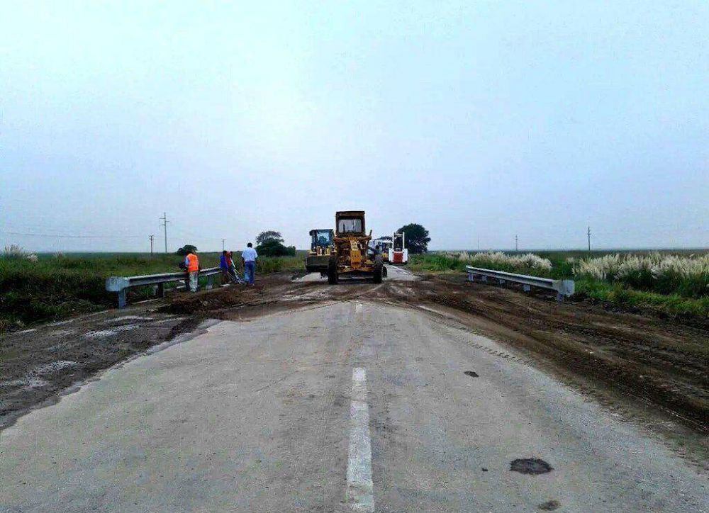 Tras 14 d�as de reparaci�n, este jueves habilitan la ruta 158