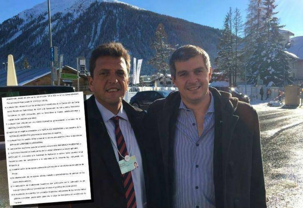 Marcos Pe�a y Massa se reunieron en la Rosada por la Ley Cerrojo