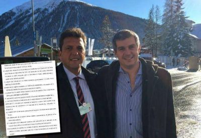 Marcos Pe�a y Massa se reunieron en la Rosada por la Ley Cerrojo
