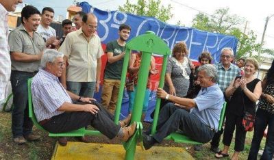 Una nueva plaza saludable se inaugur� en Rawson
