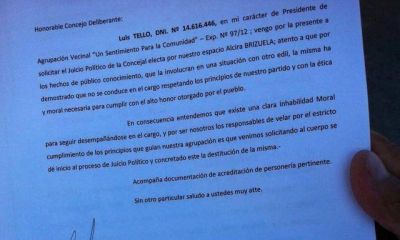Piden la banca de Alcira Brizuela por �inhabilidad moral�