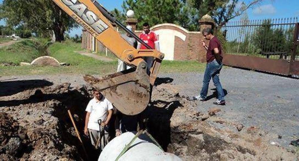 Obras de entubamiento en Rold�n