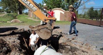 Obras de entubamiento en Rold�n