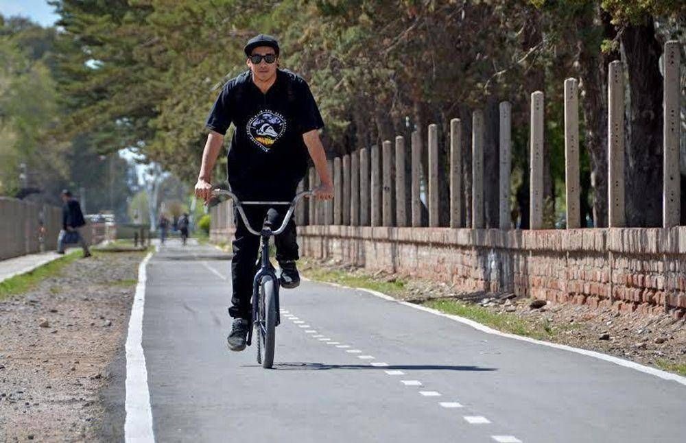 Inauguraron un nuevo tramo de bicisenda en Neuqu�n