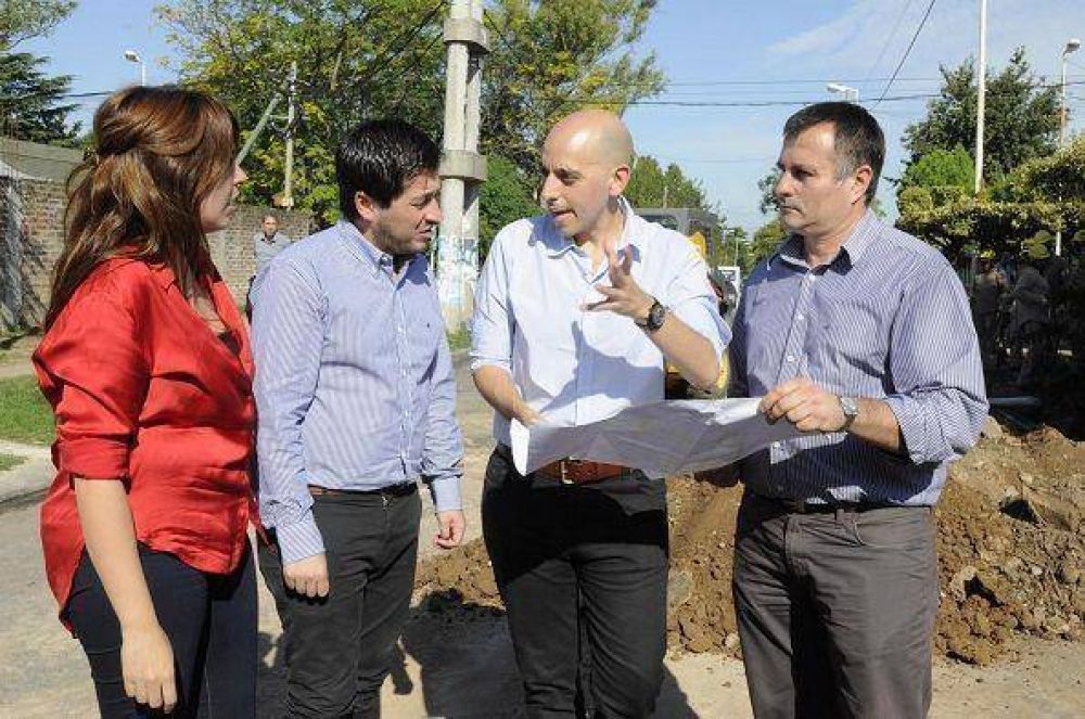 Leonardo Nardini supervis� extensi�n de obras cloacales