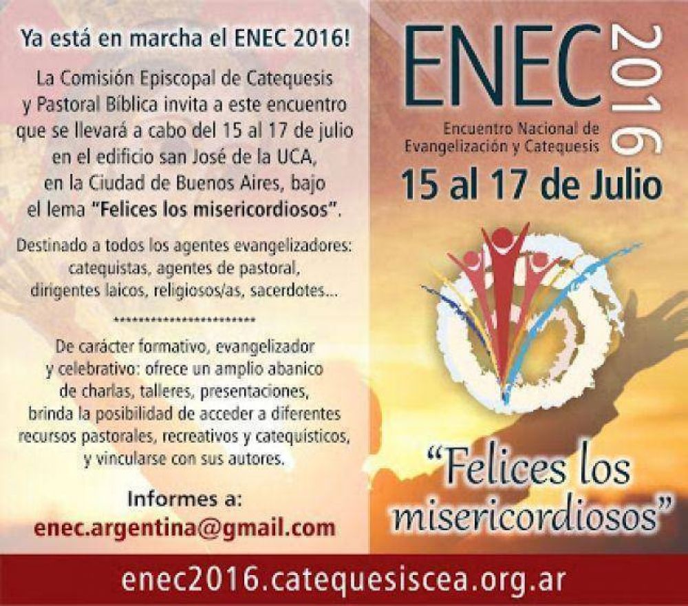 Encuentro Nacional de Evangelización y Catequesis ENEC 2016: logo y lema