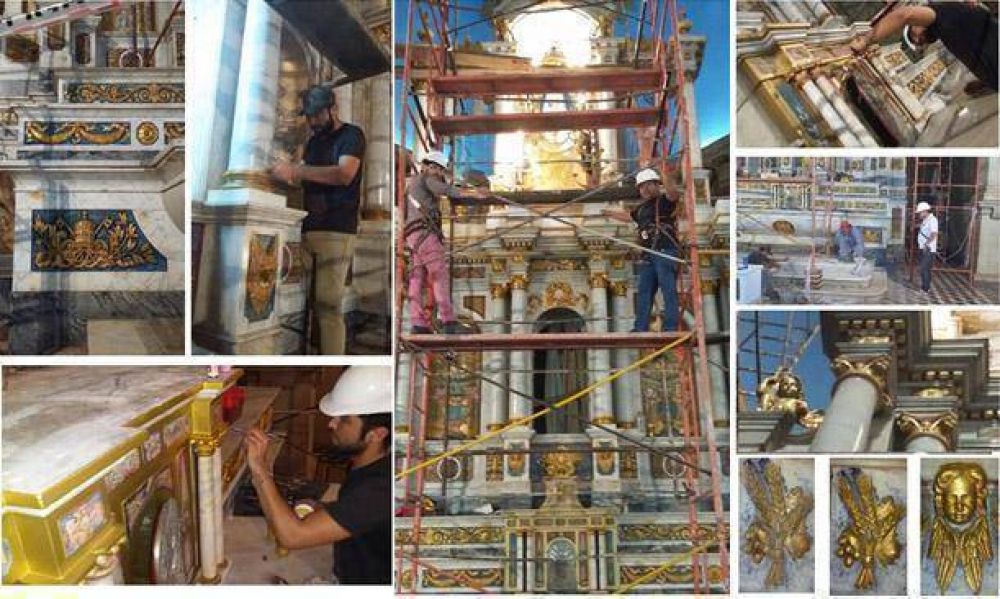Restauración por los 100 años del Camarín de la Virgen del Valle