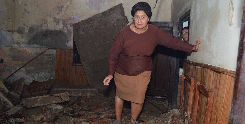 La gobernadora dispuso ayuda para familia que se le derrumb su casa
