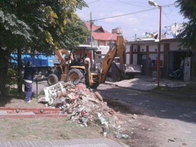 Limpieza en Bernal y en la zona oeste