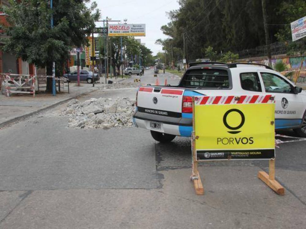 Cortaron un sector de Mitre por obras de pavimentaci�n