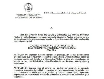 Nuevo rechazo a la idea de Macri de importar ingenieros