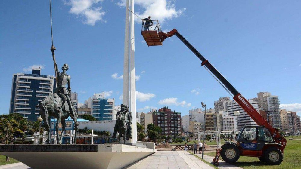 Plaza Espa�a: Trabajos de reparaci�n y puesta en valor