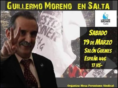 Moreno arribar� a Salta en busca de nuevos afiliados al PJ