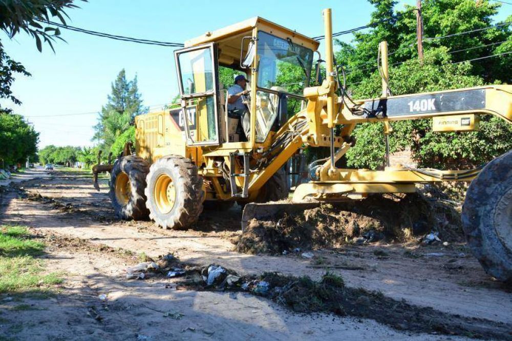 Trabajos de limpieza en dos vastos sectores de la ciudad 