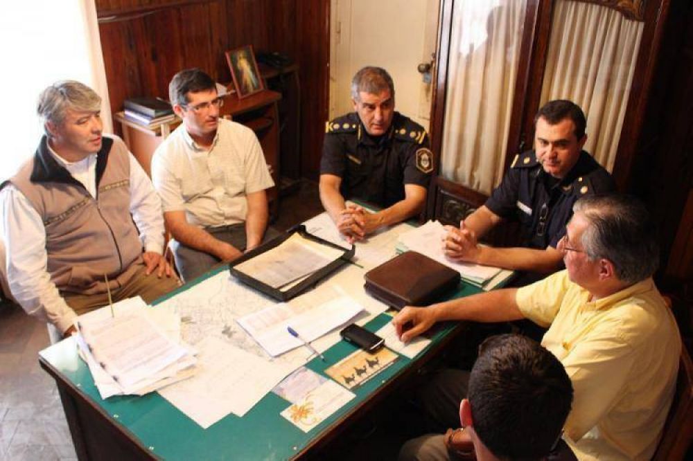 Inseguridad: Autoridades policiales y municipales se reunieron en Obrien
