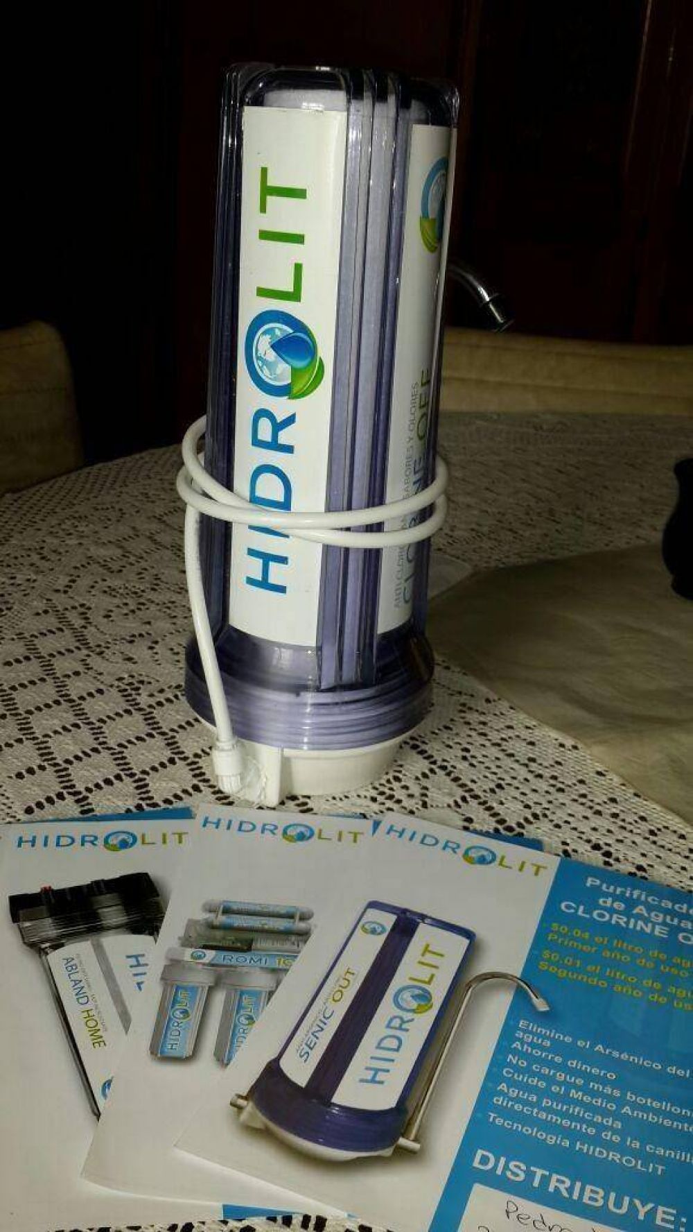Los filtros de agua 'Hidrolit' llegaron a Bolvar