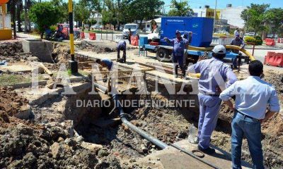 Parte de la ciudad se qued� sin agua por la rotura de un ca�o maestro