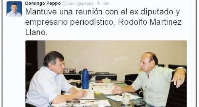 Domingo Peppo se reuni� con Mart�nez Llano