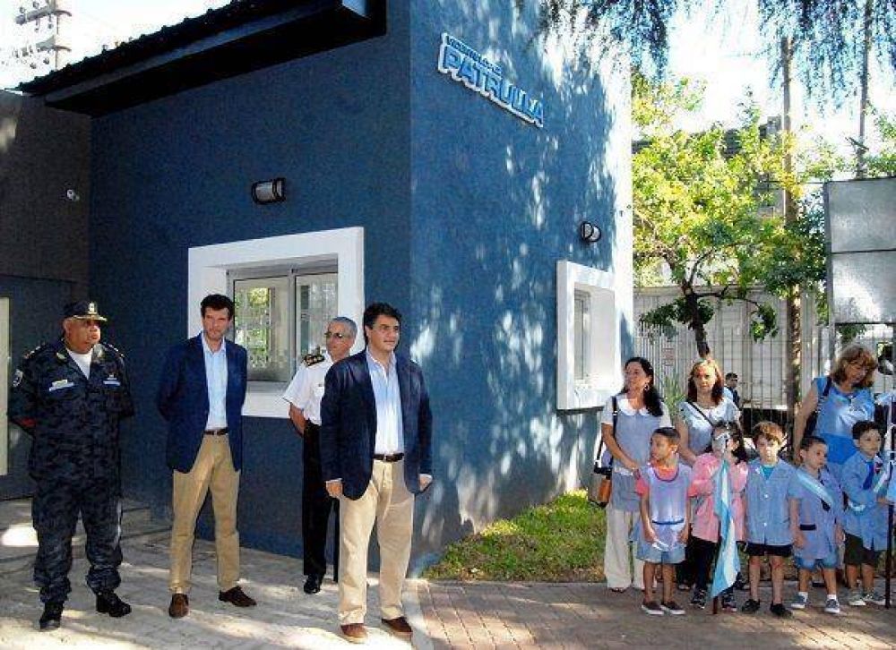 Jorge Macri inaugur� un nuevo destacamento policial en Munro