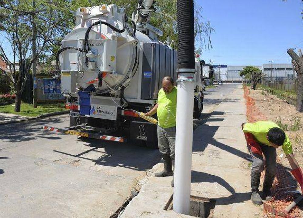 Hidr�ulica de San Fernando refuerza trabajos de limpieza de los desag�es