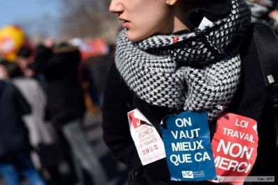 Nueva movilizaci�n en Francia de estudiantes contra la reforma laboral