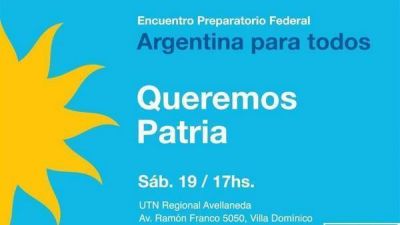 Sin buitres, sin Cristina y con el hermano de Pinedo, un acto K para reorganizar la tropa