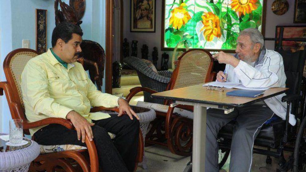 Antes de la llegada de Barack Obama a Cuba, Fidel Castro se reuni con Nicols Maduro