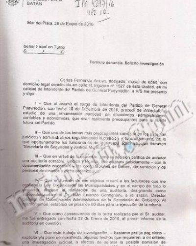 Inseguridad: auditor�a revel� graves irregularidades de todo tipo