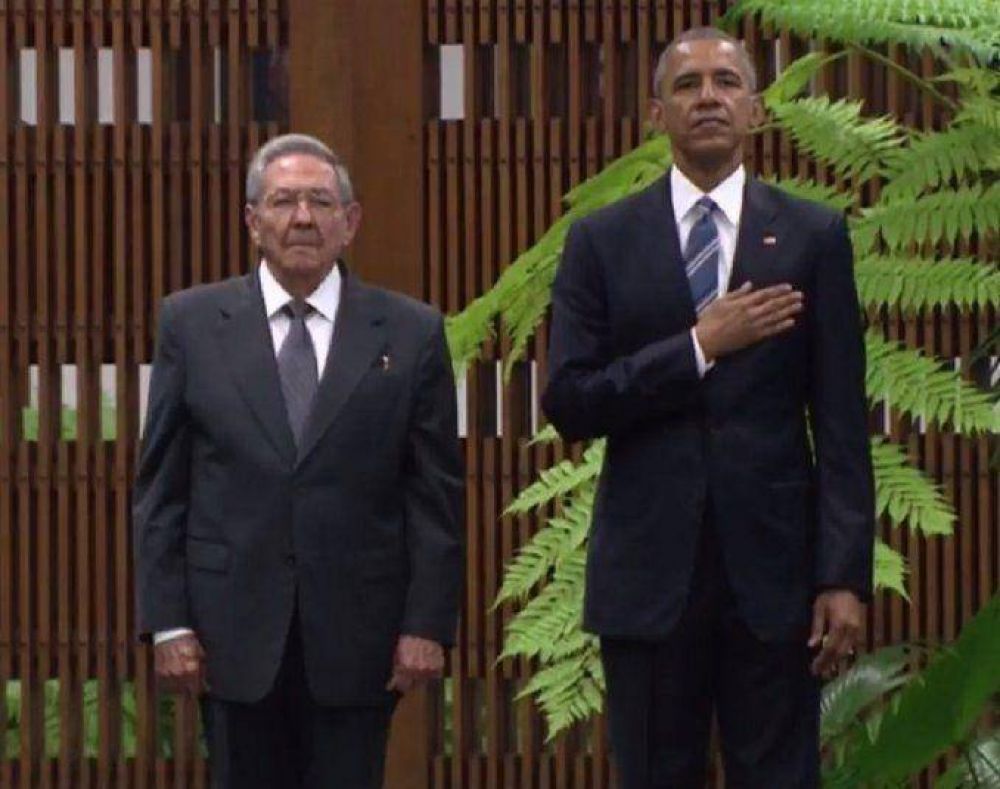  Ra�l Castro y Barack Obama ya est�n reunidos en La Habana