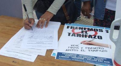 Siguen juntando firmas �contra el tarifazo�