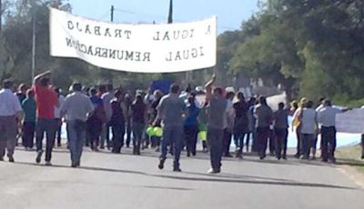 Docentes chacareros redoblan la protesta