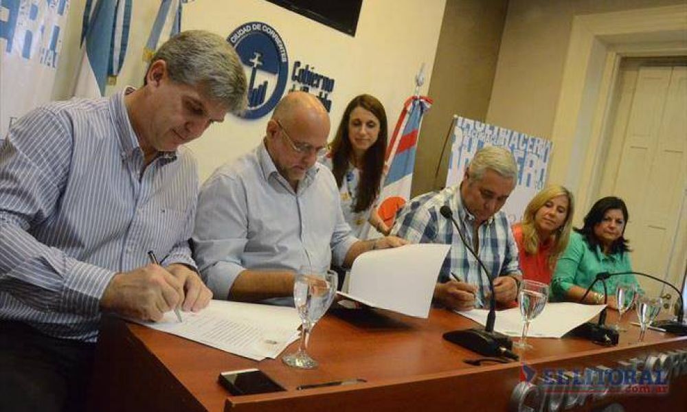 Provincia y Municipio acordaron la cesi�n de terrenos para viviendas en Santa Catalina