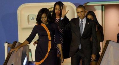Obama lleg� a la Argentina y a las 11 dar� una conferencia de prensa junto a Macri
